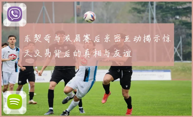 东契奇与浓眉赛后亲密互动揭示惊天交易背后的真相与友谊