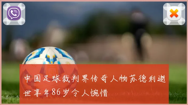 中国足球裁判界传奇人物苏德利逝世享年86岁令人惋惜